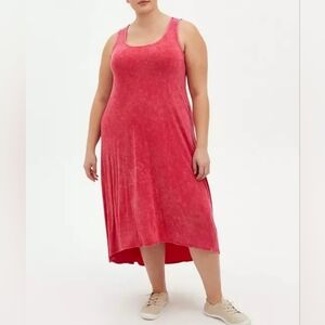 3x Plus Size Torrid Super Soft Maxi Dress Hi Io Beachy Summer